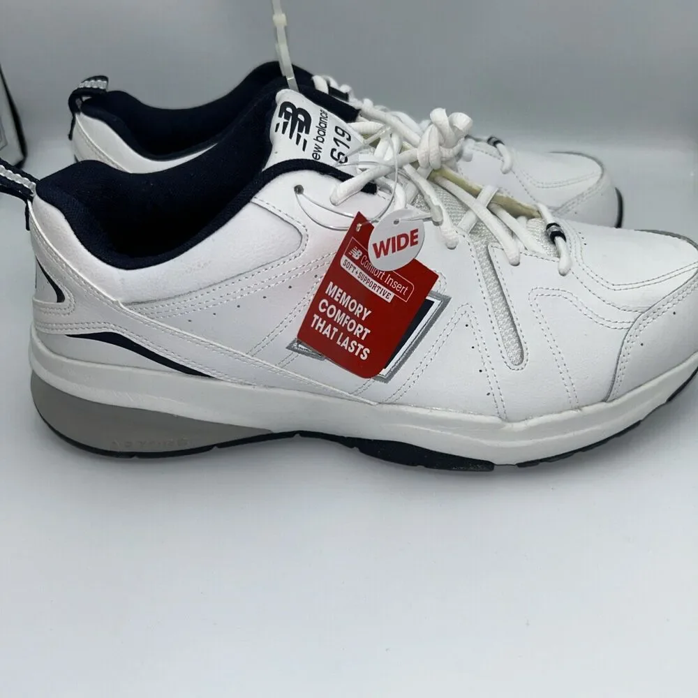 New Balance MX619WN2 Men's White Training Sneakers 4E Wide Comfort- Sz 13 4E NWT